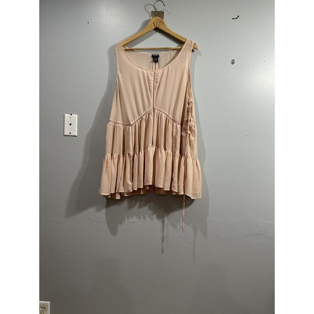 Torrid Women's Basic Pink Solid Polyester Round N… - image 3